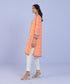 Women's Pret Khaddar Embroidered Orange A-Line Shirt